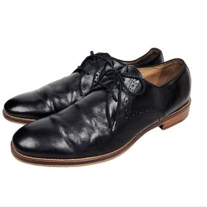 Johnston & Murphy Men's Conard Black Leather Derby Dress Shoes Size 12